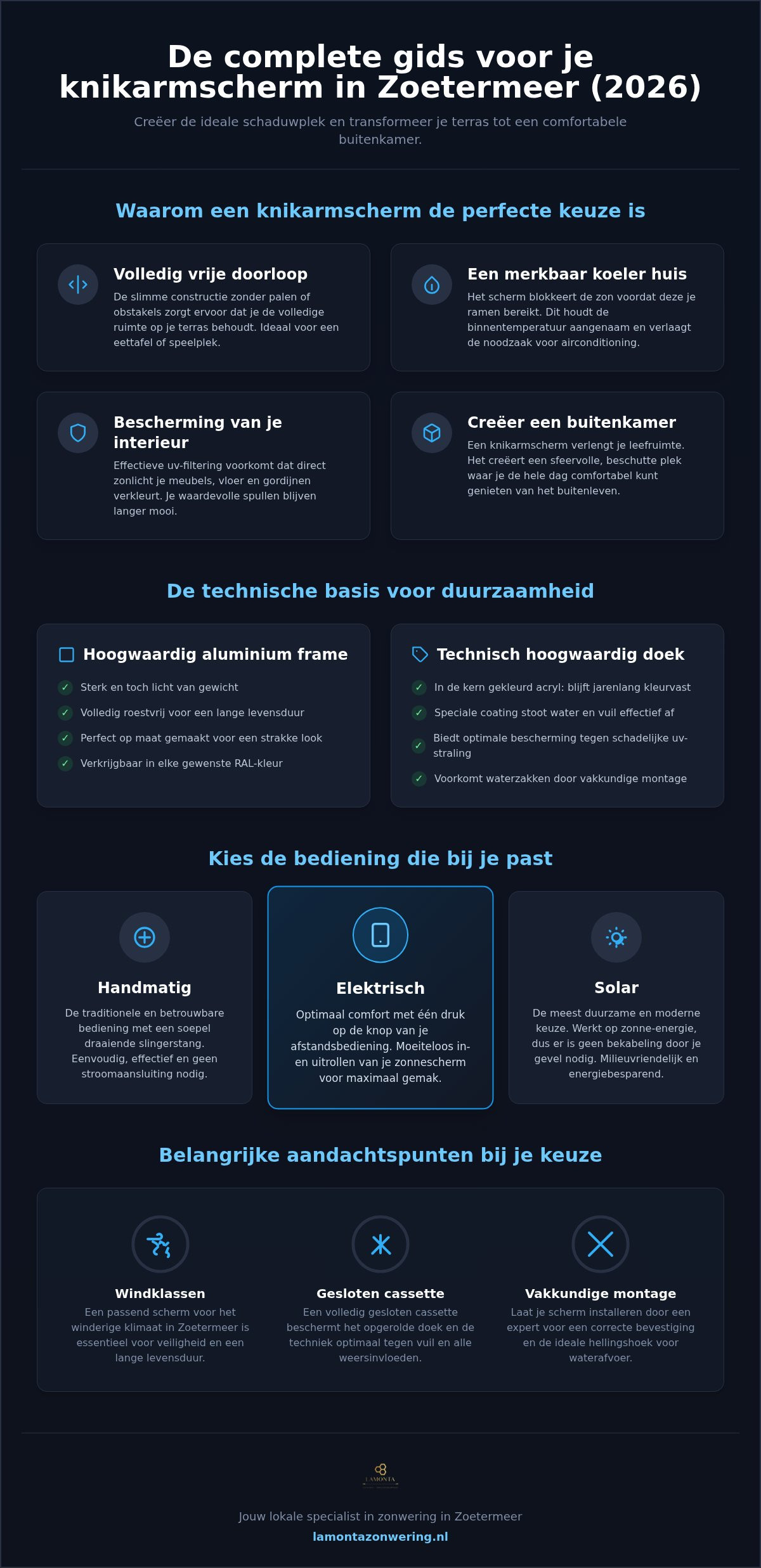 Knikarmscherm Zoetermeer: de complete gids voor je terras in 2026