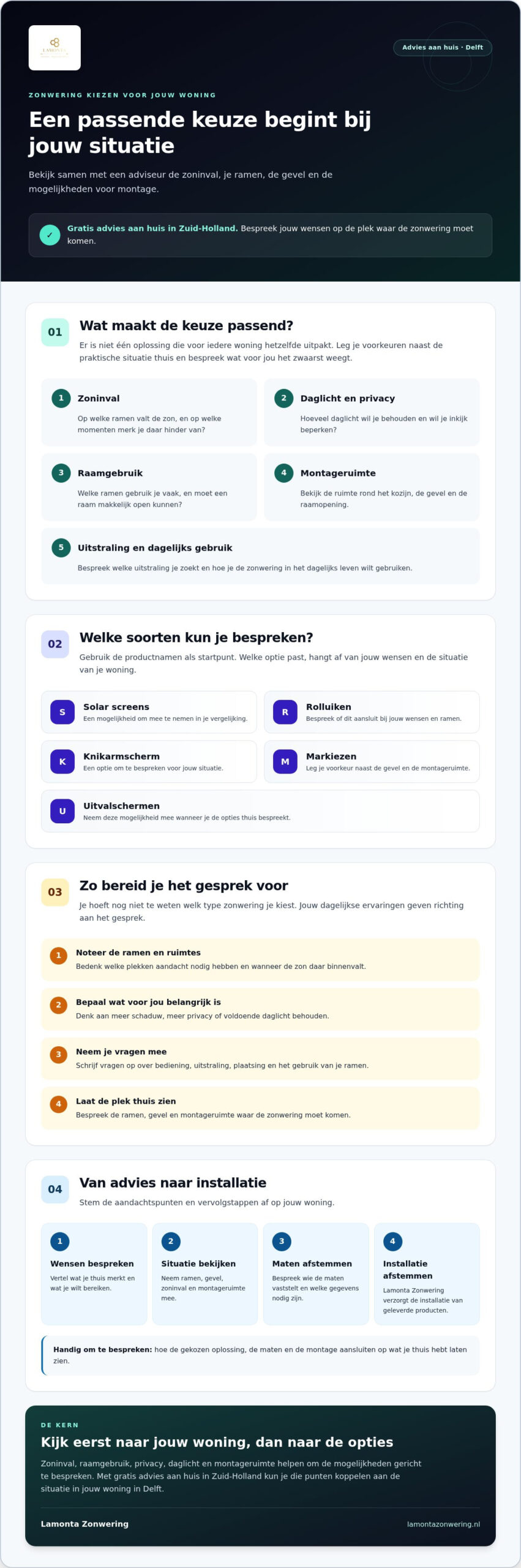 Zonwering advies aan huis in Delft: kies maatwerk dat bij je woning past